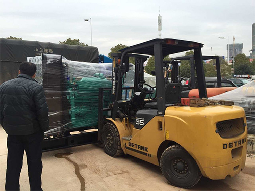 A sucursal do pessoa de Jishou do Banco da China do pessoa pediu o grupo de gerador diesel de 350KW Cummins em Mingbang